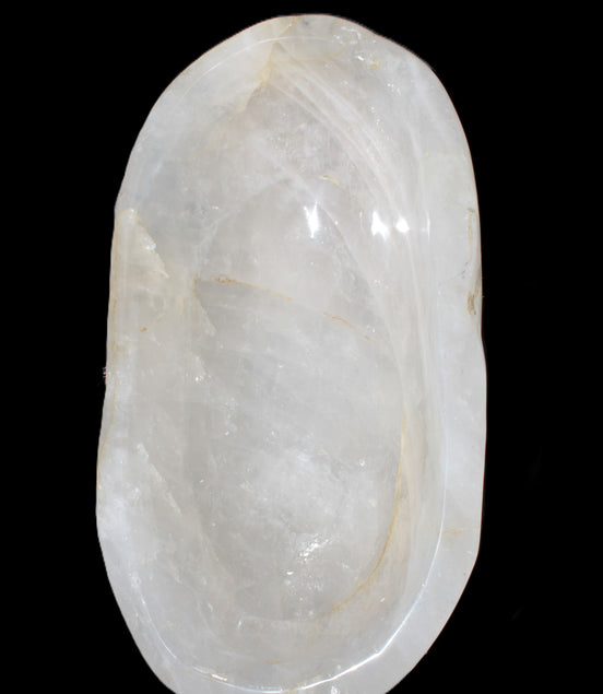 Quartz carved basin 390*220*130mm 10360g Rocks and Things