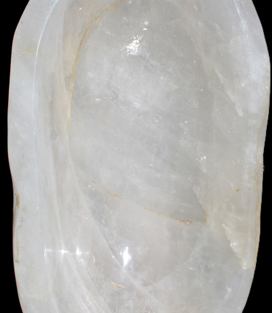 Quartz carved basin 390*220*130mm 10360g Rocks and Things