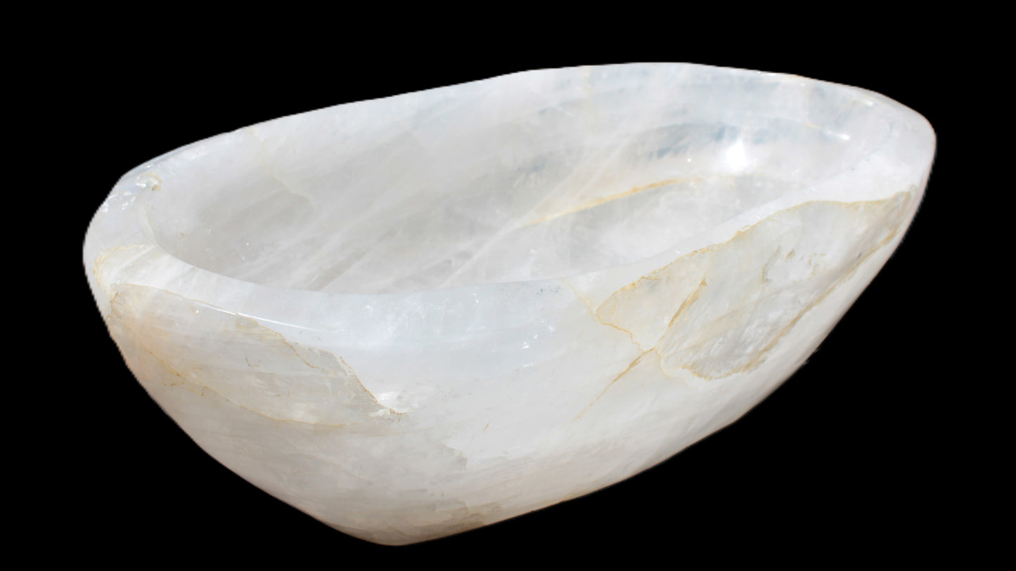 Quartz carved basin 390*220*130mm 10360g Rocks and Things