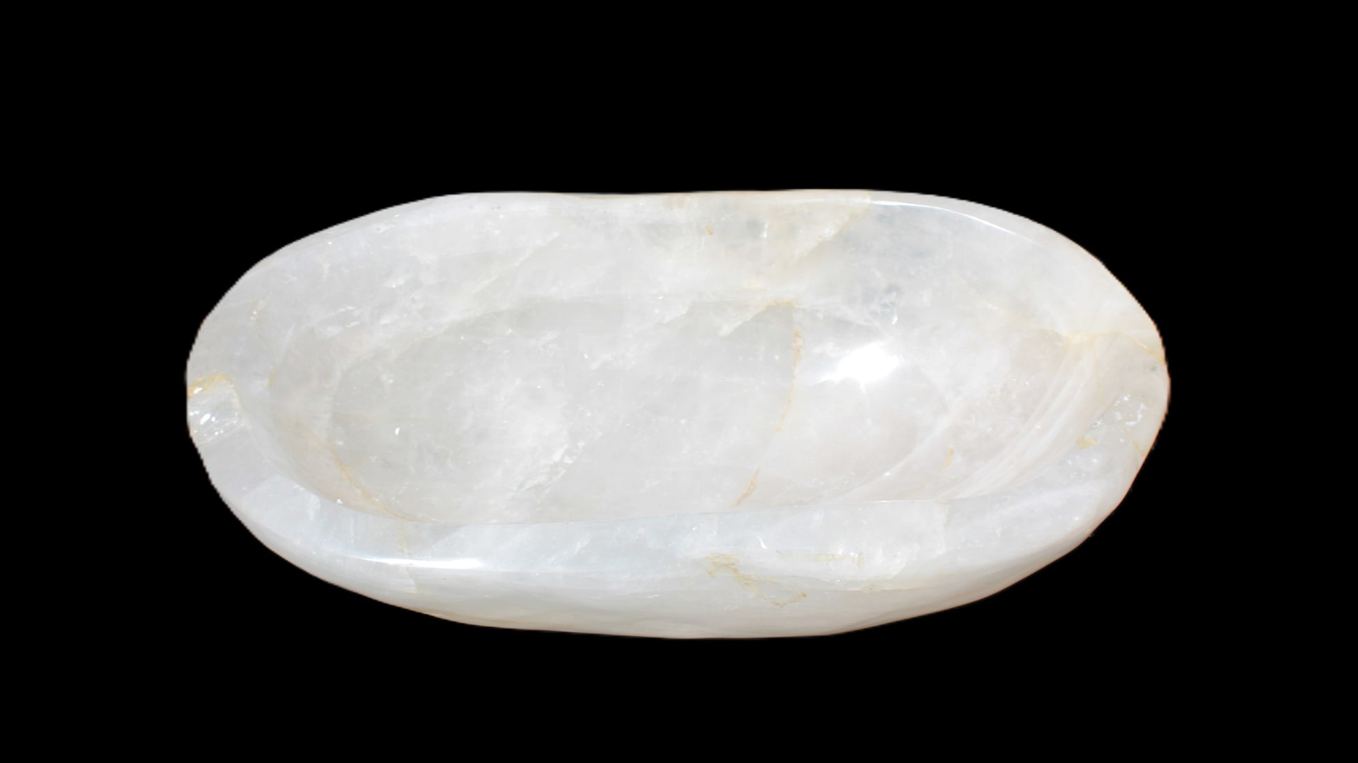 Quartz carved basin 390*220*130mm 10360g Rocks and Things