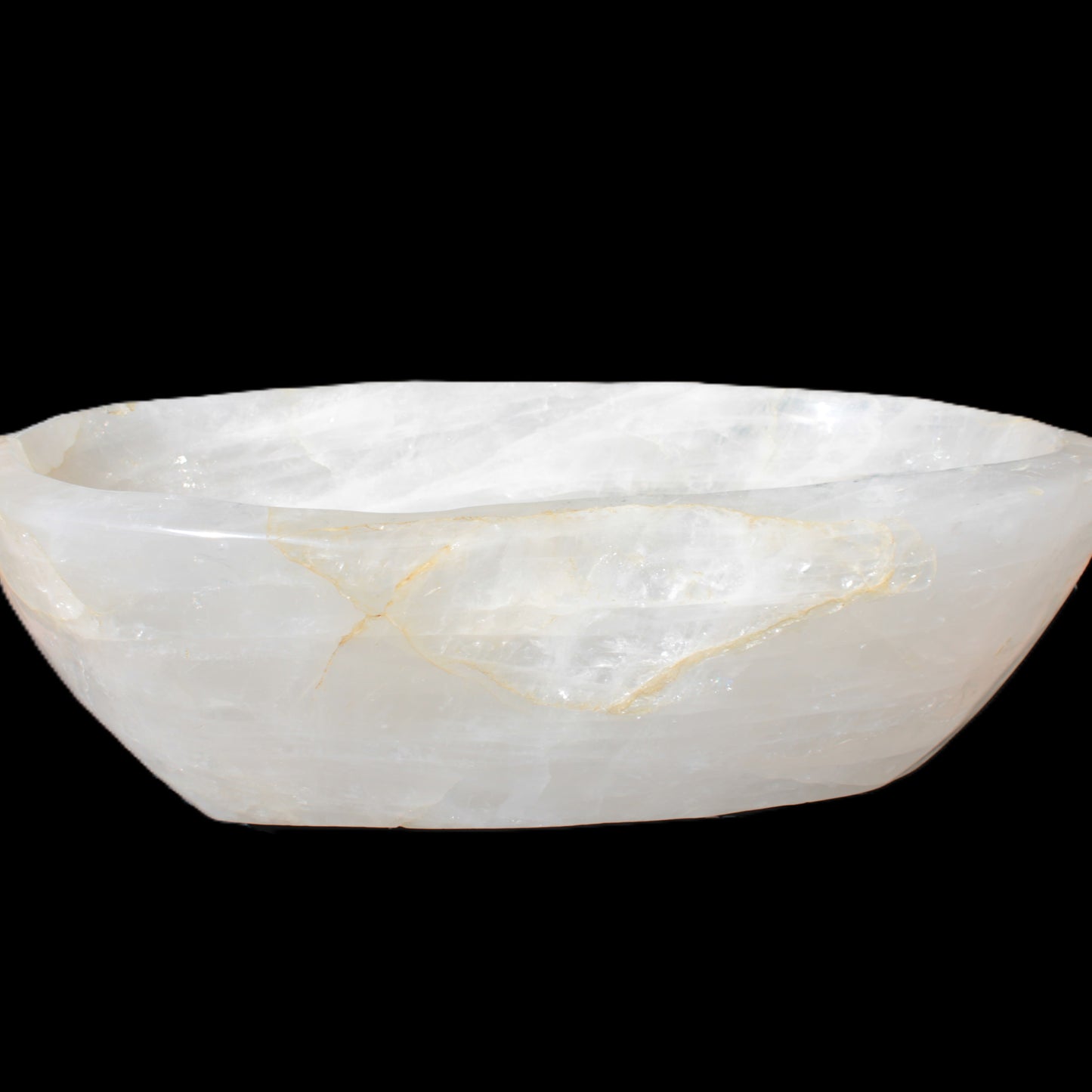 Quartz carved basin 390*220*130mm 10360g Rocks and Things