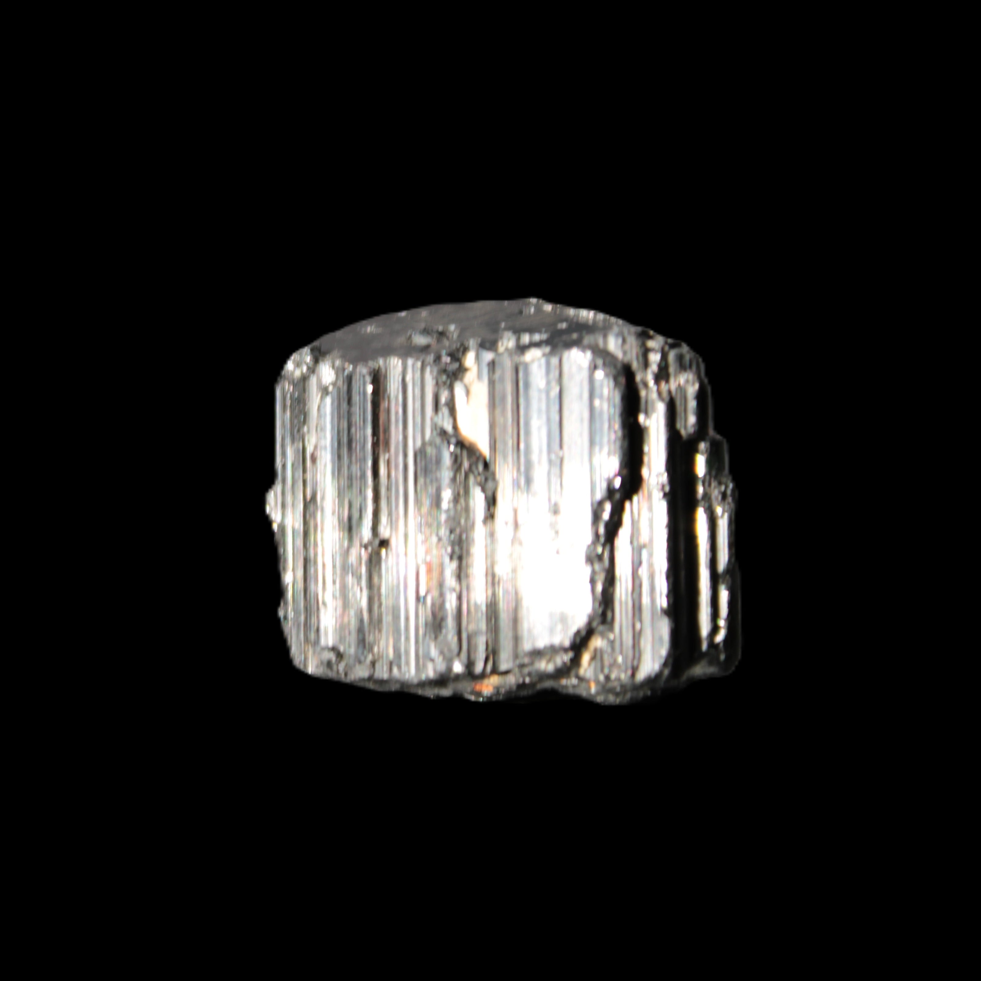 Black Tourmaline crystal 30*35mm 35.8g in bright sunshine