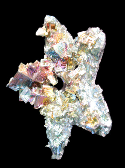 Spectacular Bismuth rainbow star 106*102*30mm 277g Rocks and Things Store