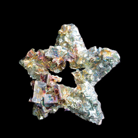 Spectacular Bismuth rainbow star 106*102*30mm 277g Rocks and Things Store