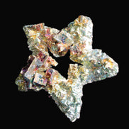 Spectacular Bismuth rainbow star 106*102*30mm 277g in sunlight - Rocks and Things Store