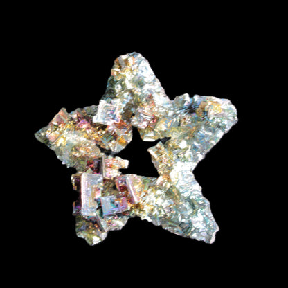 Spectacular Bismuth rainbow star 106*102*30mm 277g Rocks and Things Store