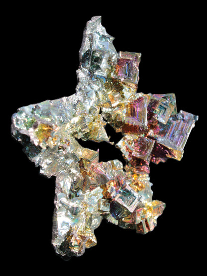 Spectacular Bismuth rainbow star 106*102*30mm 282g Rocks and Things Store