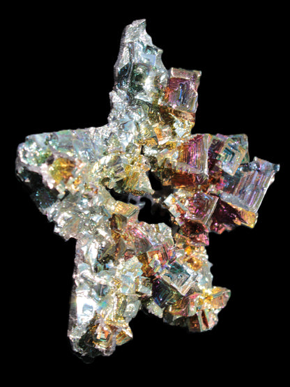 Spectacular Bismuth rainbow star 106*102*30mm 282g Rocks and Things Store