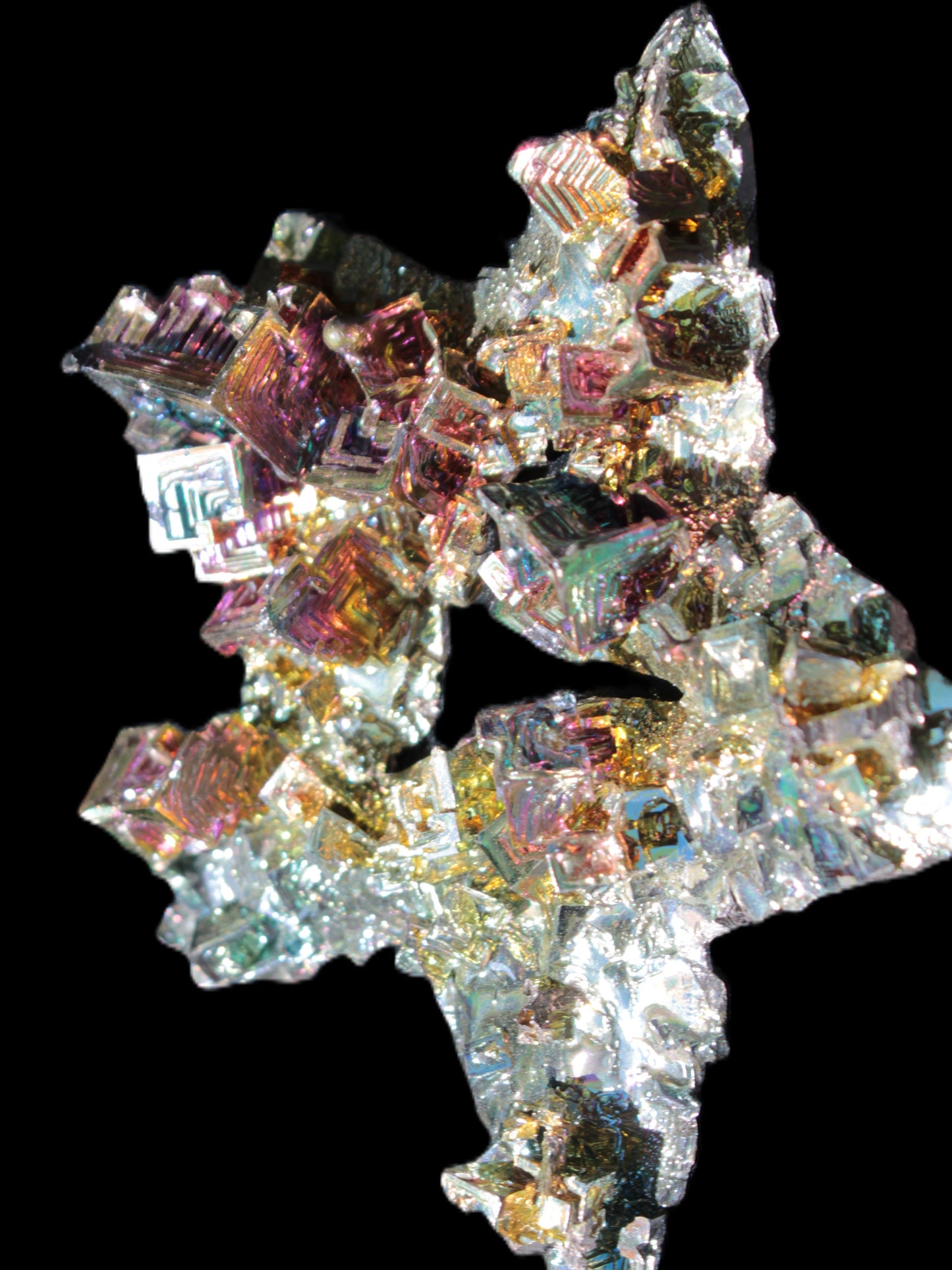 Spectacular Bismuth rainbow star 106*102*30mm 282g Rocks and Things Store