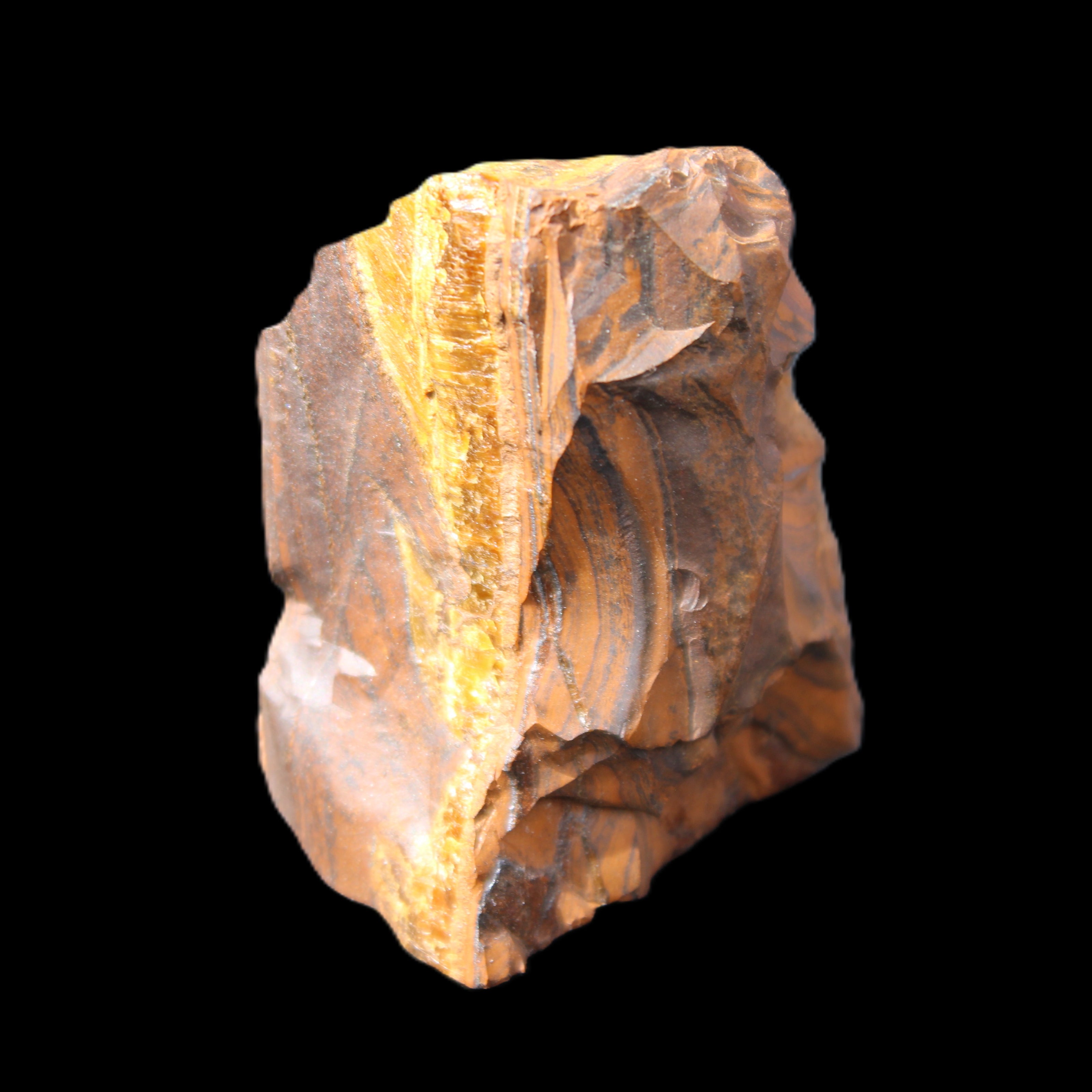 Golden Tigers Eye natural stone 100g in sunlight - Rocks and Things Store