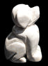 Hand carved Stone dog 34*20*52mm 54.4g Rocks and Things Store