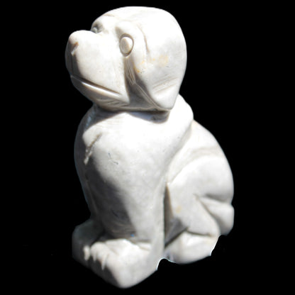 Hand carved Stone dog 34*20*52mm 54.4g Rocks and Things Store