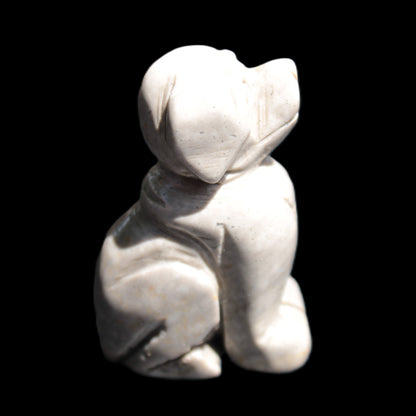 Hand carved Stone dog 34*20*52mm 54.4g Rocks and Things Store