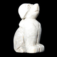 Hand carved Stone dog 34*20*52mm 54.4g Rocks and Things Store