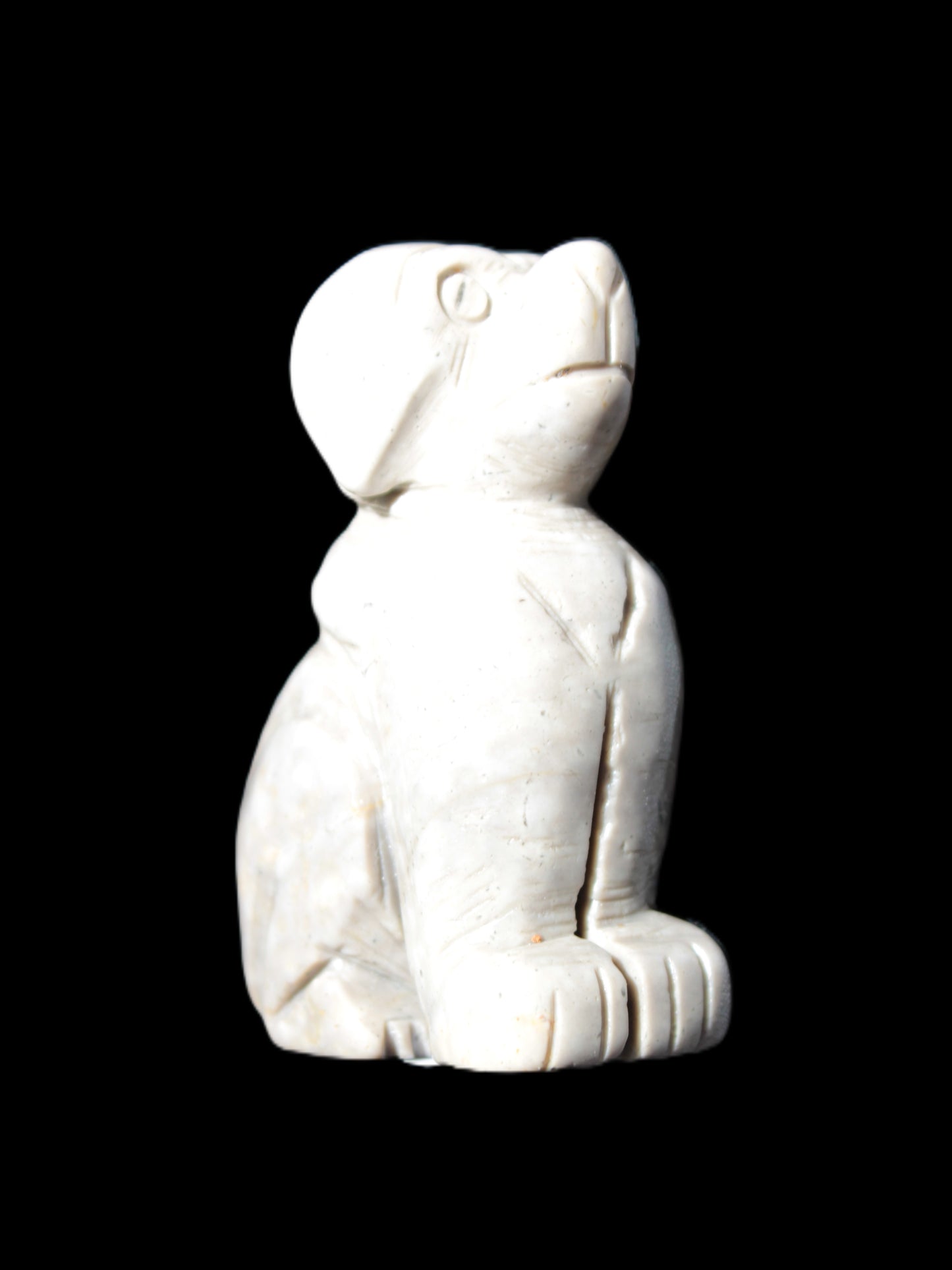 Hand carved Stone dog 34*20*52mm 54.4g Rocks and Things Store