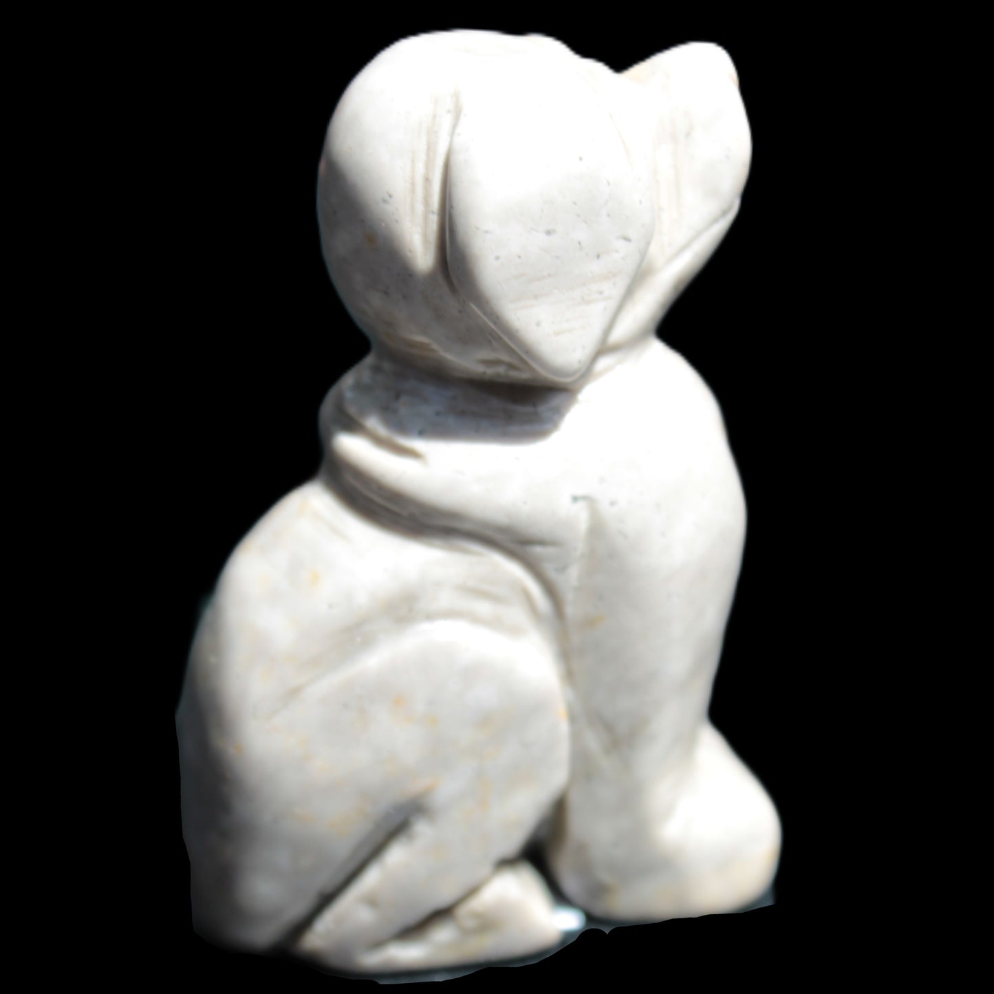 Hand carved Stone dog 34*20*52mm 54.4g Rocks and Things Store