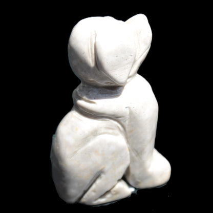 Hand carved Stone dog 34*20*52mm 54.4g Rocks and Things Store