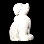 Hand carved Stone dog 34*20*52mm 54.4g Rocks and Things Store