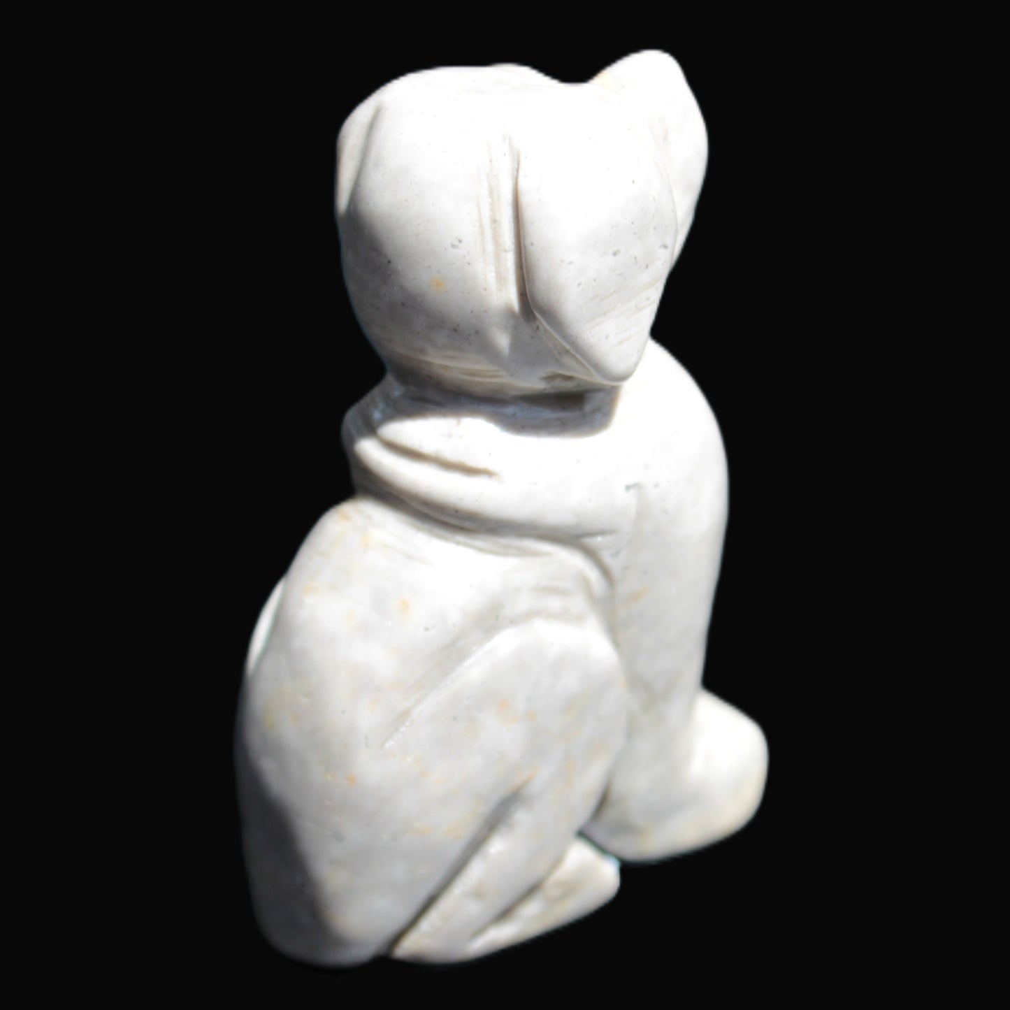 Hand carved Stone dog 34*20*52mm 54.4g Rocks and Things Store