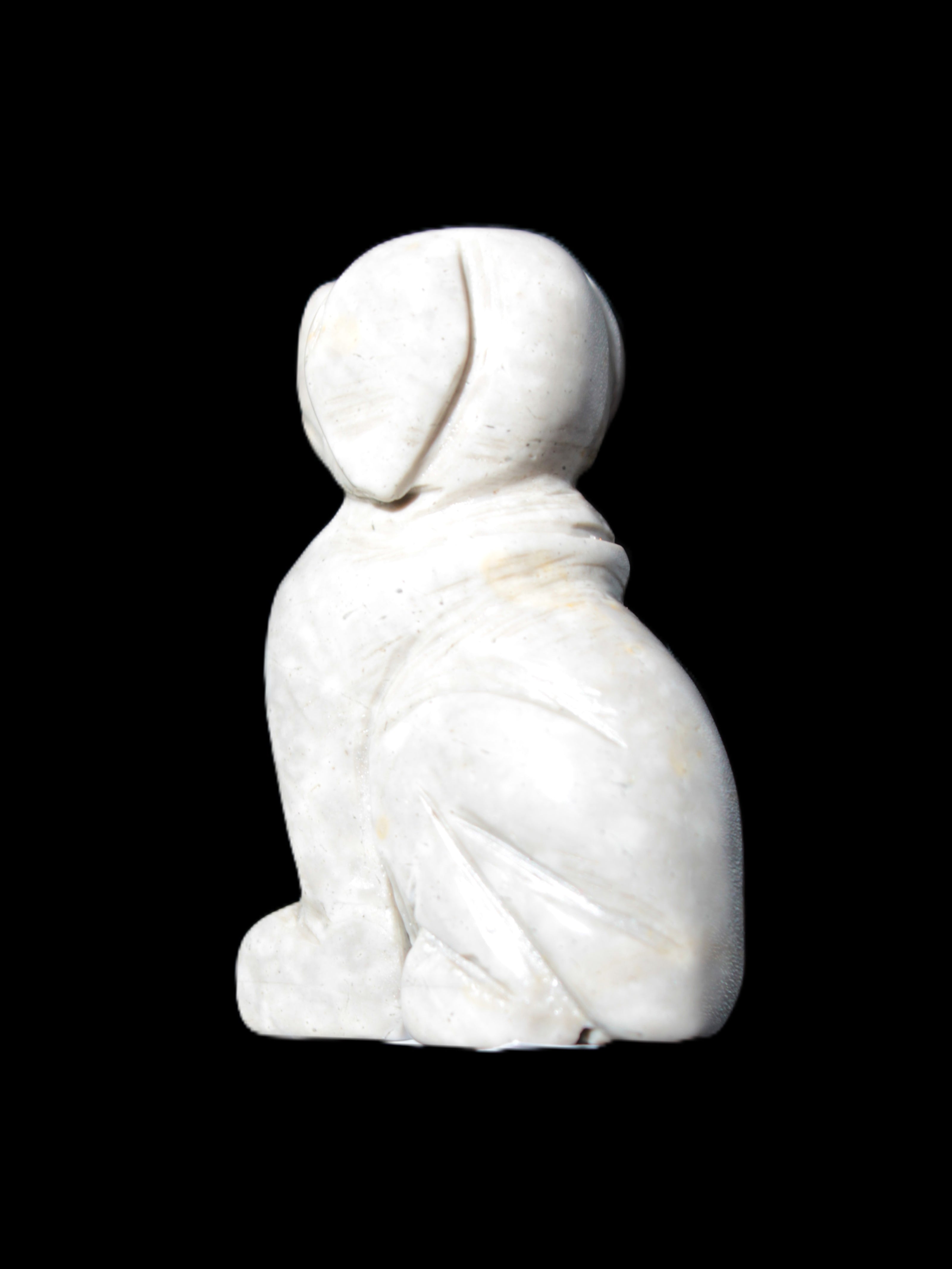 Hand carved Stone dog 34*20*52mm 54.4g Rocks and Things Store