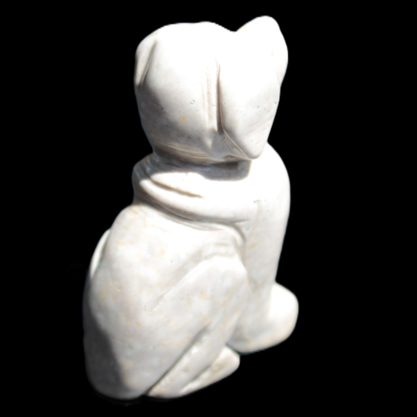 Hand carved Stone dog 34*20*52mm 54.4g Rocks and Things Store