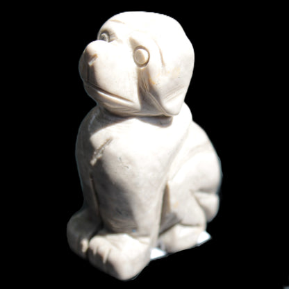 Hand carved Stone dog 34*20*52mm 54.4g Rocks and Things Store