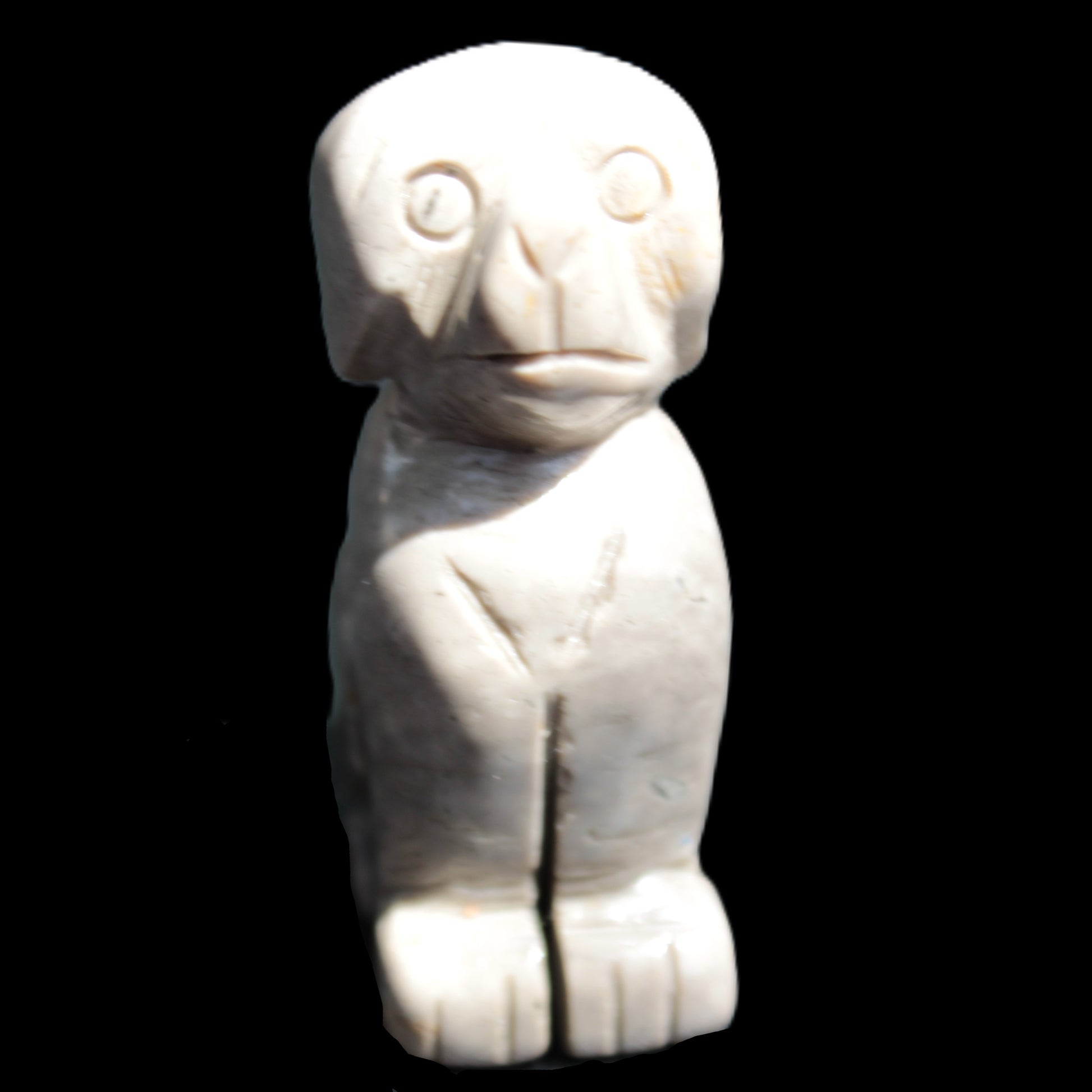 Hand carved Stone dog 34*20*52mm 54.4g Rocks and Things Store