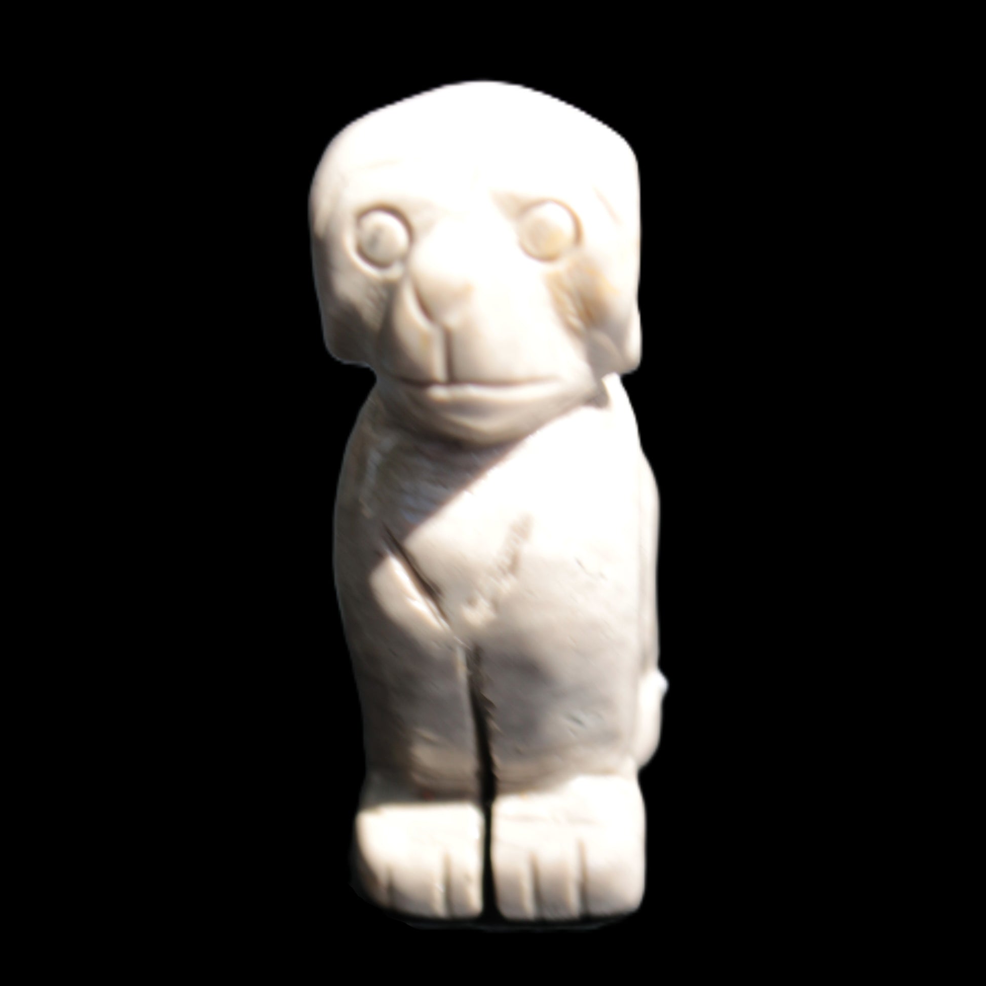 Hand carved Stone dog 34*20*52mm 54.4g Rocks and Things Store