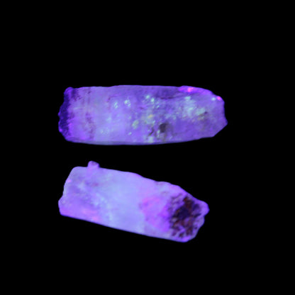 Two Fenster skeletal Enhydro crystals with hydrocarbons 3.6-14.9g