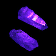 Two Fenster skeletal Enhydro crystals with hydrocarbons 4.8-8.6g