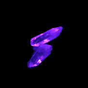 Two Fenster skeletal Enhydro crystals with hydrocarbons 4.8-8.6g