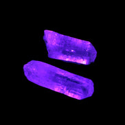 Two Fenster skeletal Enhydro crystals with hydrocarbons 4.8-8.6g
