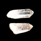 Two Fenster skeletal Enhydro crystals with hydrocarbons 4.8-8.6g