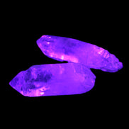 Two Fenster skeletal Enhydro crystals with hydrocarbons 4.8-8.6g