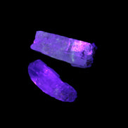 Two Fenster skeletal Enhydro crystals with hydrocarbons 4.8-8.6g