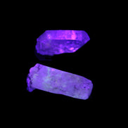 Two Fenster skeletal Enhydro crystals with hydrocarbons 4.8-8.6g