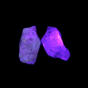 Two Fenster skeletal Enhydro crystals with hydrocarbons 4.8-8.6g