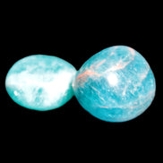 Blue Apatite 2 tumbled stones 15-19g Rocks and Things Store