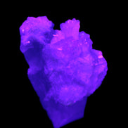 Pink Tourmaline on Albite Feldspar from Afghanistan 17g in UV light