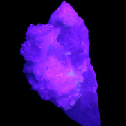 Pink Tourmaline on Albite Feldspar from Afghanistan 17g in UV light