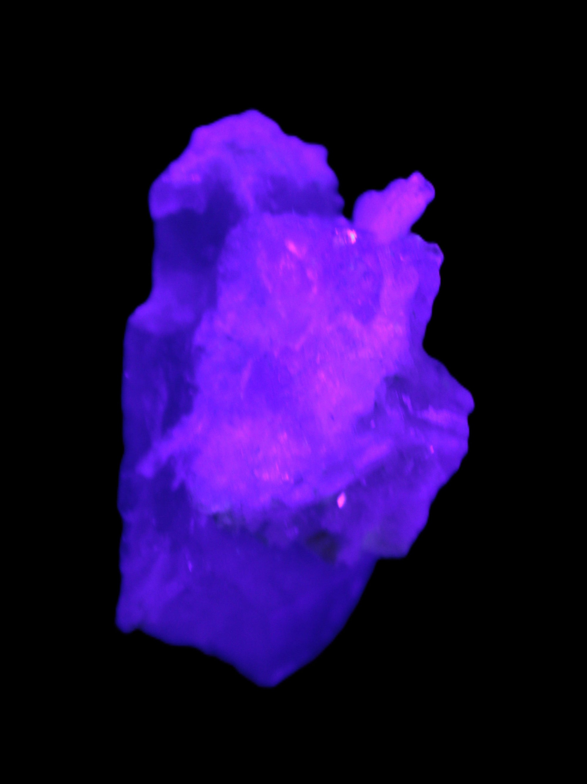 Pink Tourmaline on Albite Feldspar from Afghanistan 17g in UV light - Rocks and Things Store