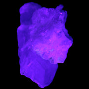 Pink Tourmaline on Albite Feldspar from Afghanistan 17g in UV light - Rocks and Things Store