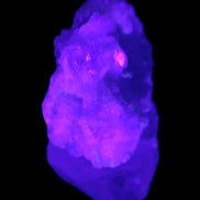 Pink Tourmaline on Albite Feldspar from Afghanistan 17g in UV light - Rocks and Things Store