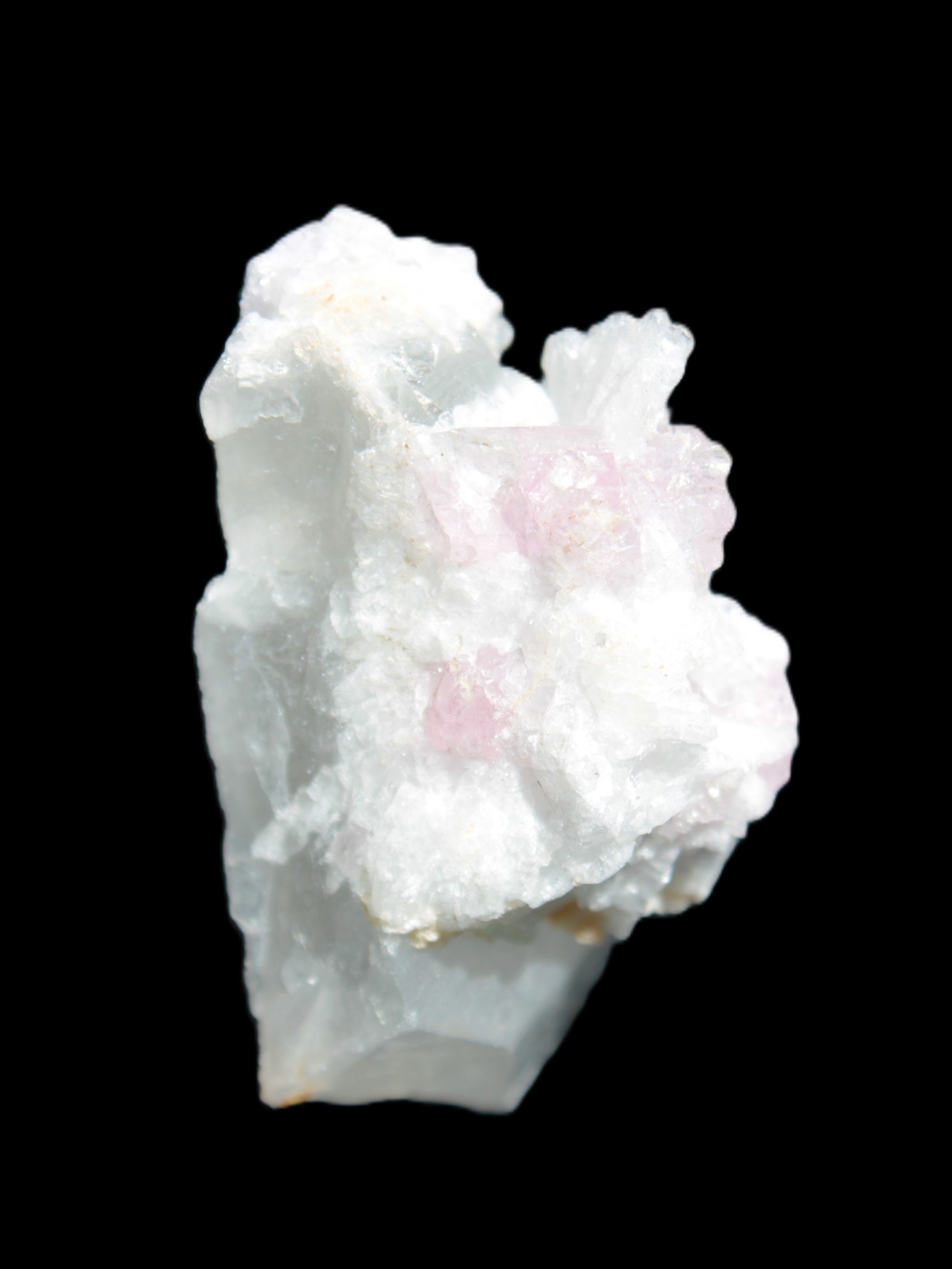 Pink Tourmaline on Albite Feldspar from Afghanistan 17g in sunlight