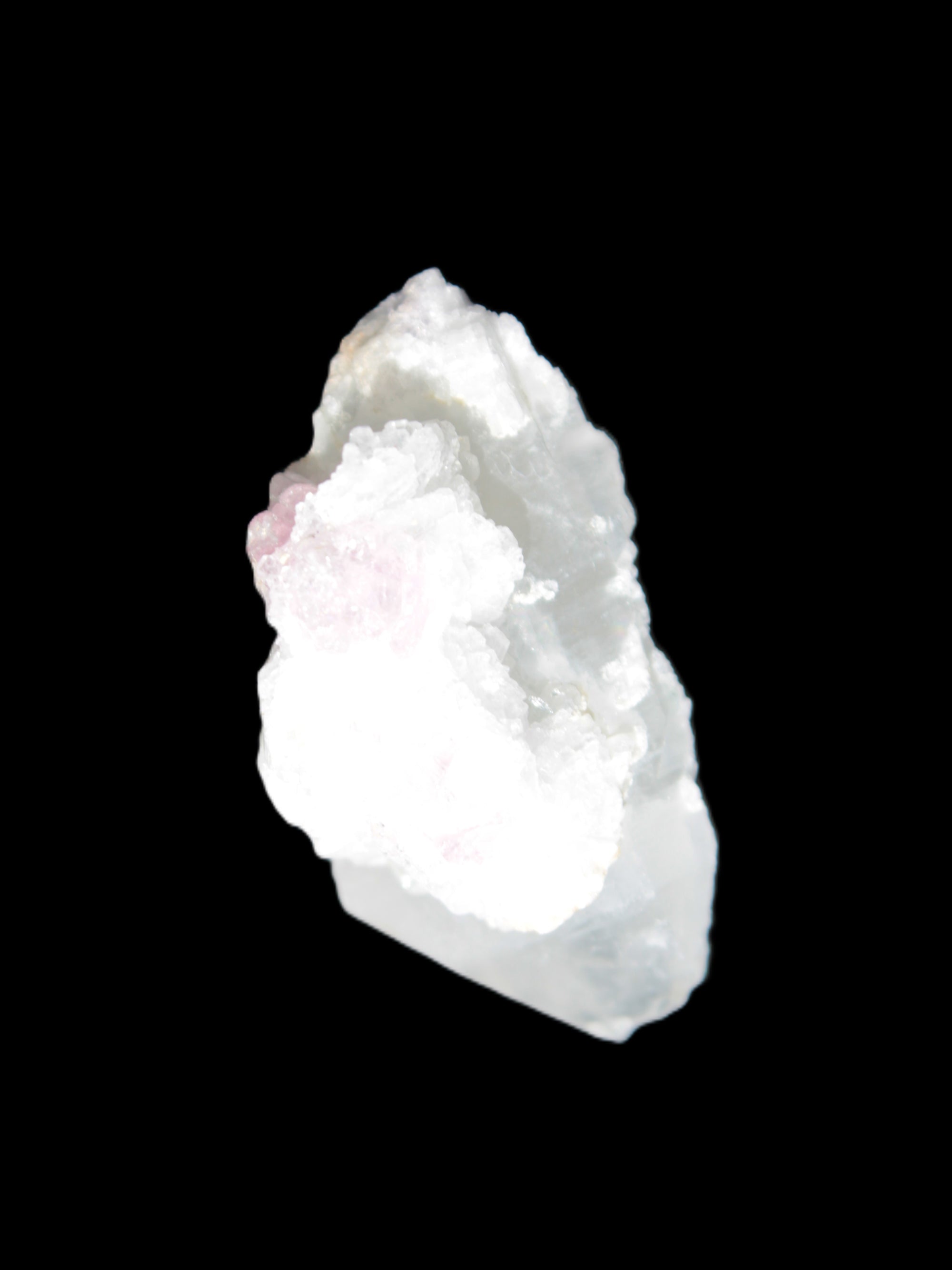 Pink Tourmaline on Albite Feldspar from Afghanistan 17g in sunlight