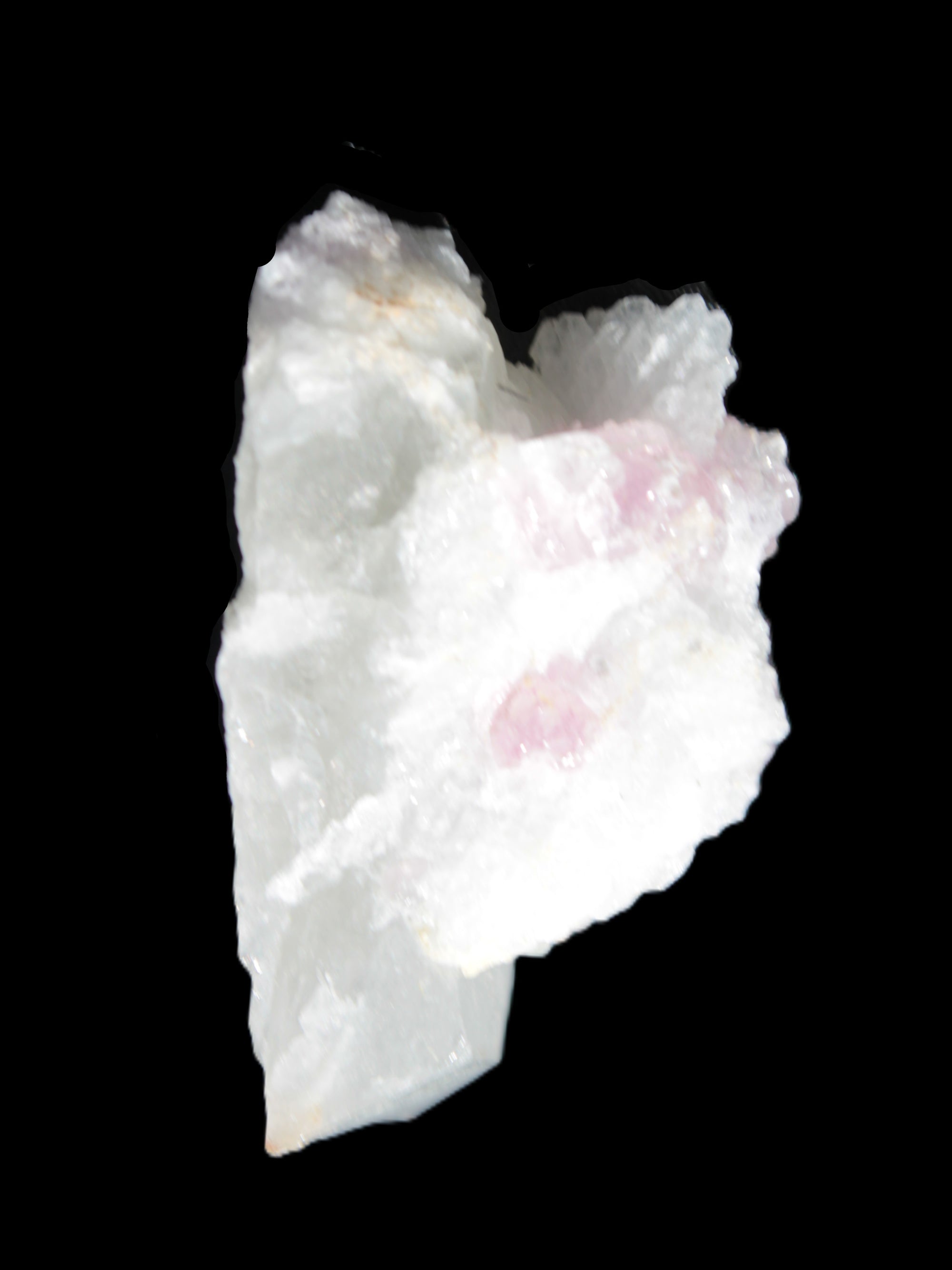 Pink Tourmaline on Albite Feldspar from Afghanistan 17g in sunlight