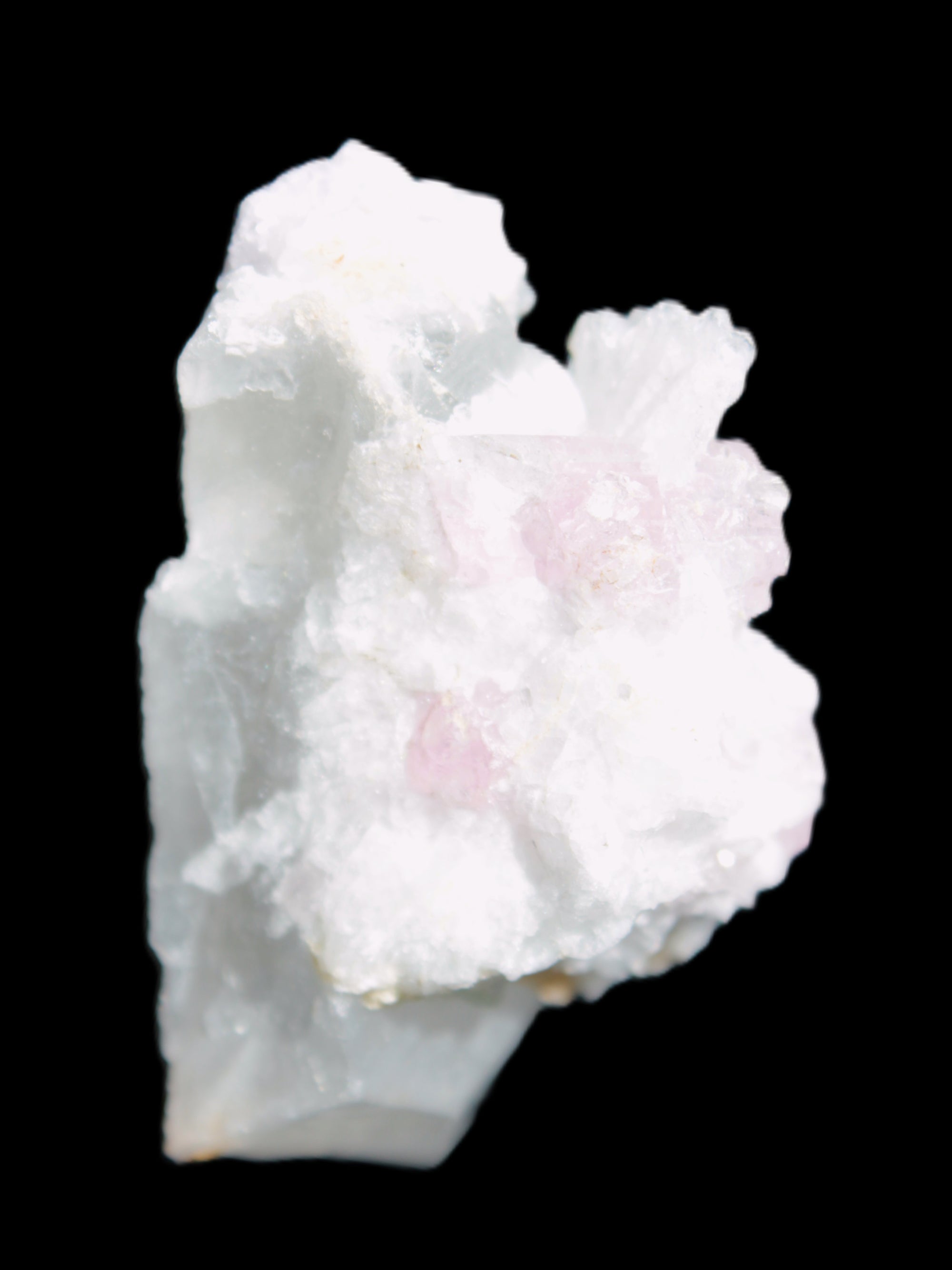 Pink Tourmaline on Albite Feldspar from Afghanistan 17g in sunlight