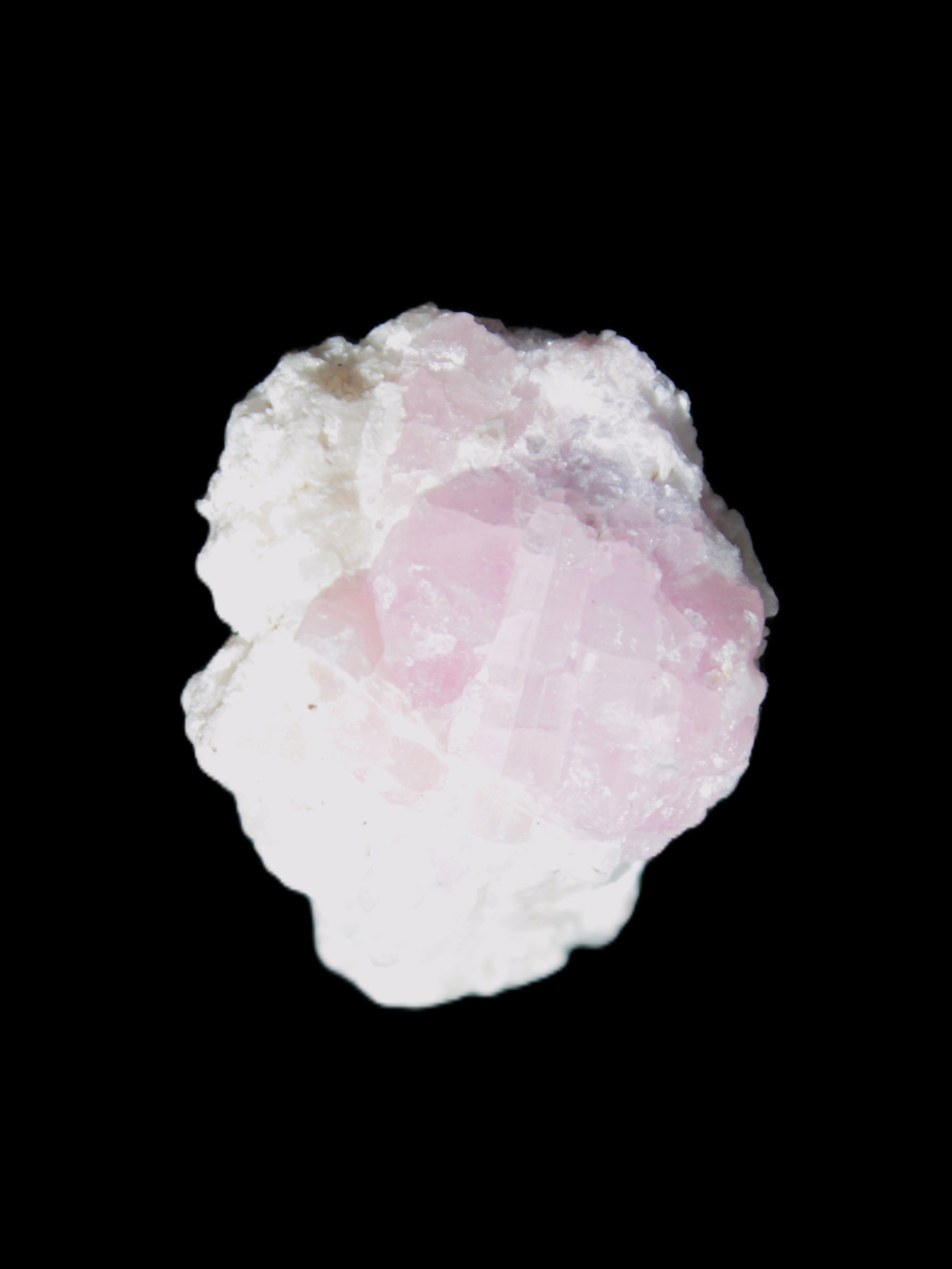 Pink Tourmaline on Albite Feldspar from Afghanistan 17g in sunlight