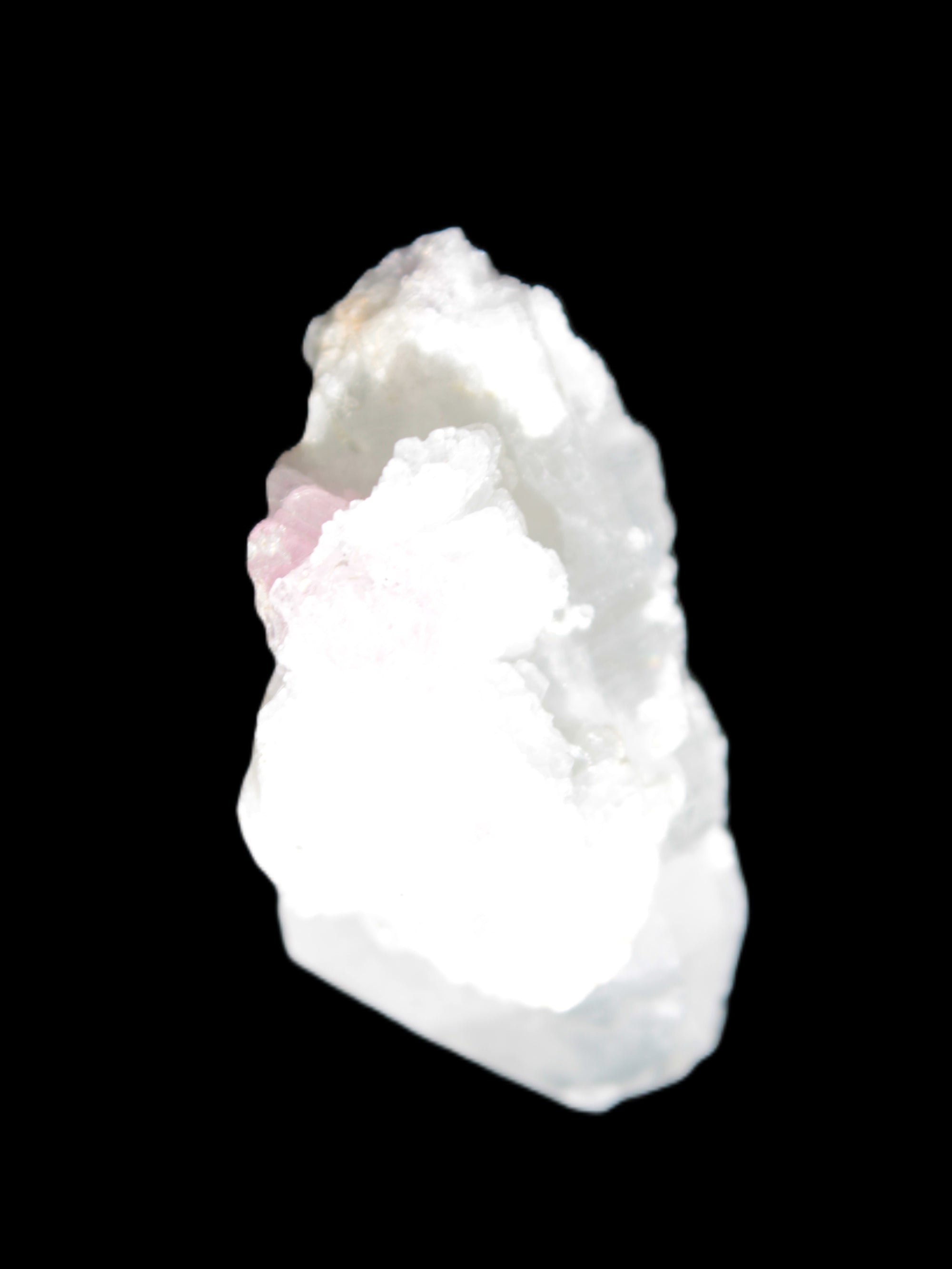 Pink Tourmaline on Albite Feldspar from Afghanistan 17g in sunlight