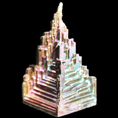 Bismuth crystal castle 28*56mm 78g